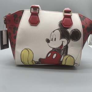 Disney Loungefly  Mickey Mouse Sketch Satchel Bag With Shoulder Strap. New